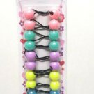 Joy Quality Girls Ex-Large Bally Ball Beads Ponytail Holders - 10ct