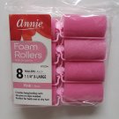Annie Pink 1-1/4" Foam Hair Rollers