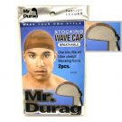 2pcs Mr. Durag Breathable Stocking Wave Cap - Gray