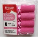 Annie Pink 1-1/4" Foam Hair Rollers