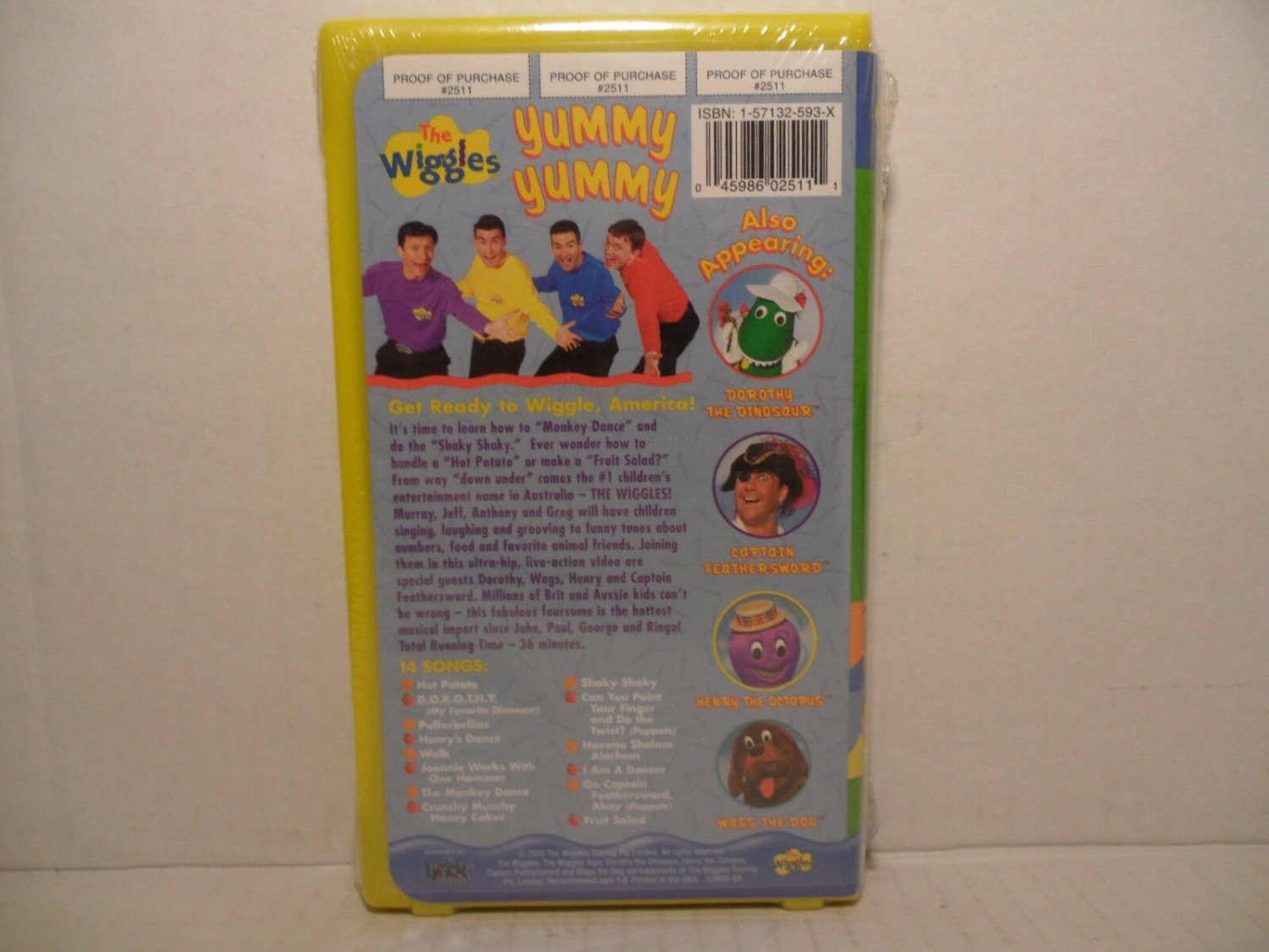 The Wiggles: Yummy Yummy (VHS, 2000 - Clamshell) - Kids Children Movie