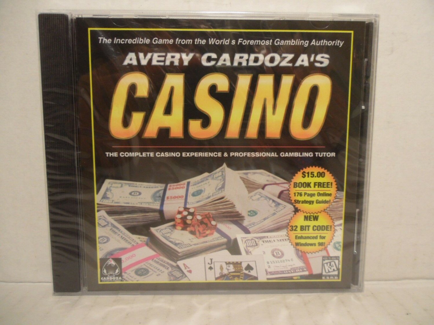 Avery Cardoza's Casino 2000 PC CD slots craps keno blackjack card bets ...