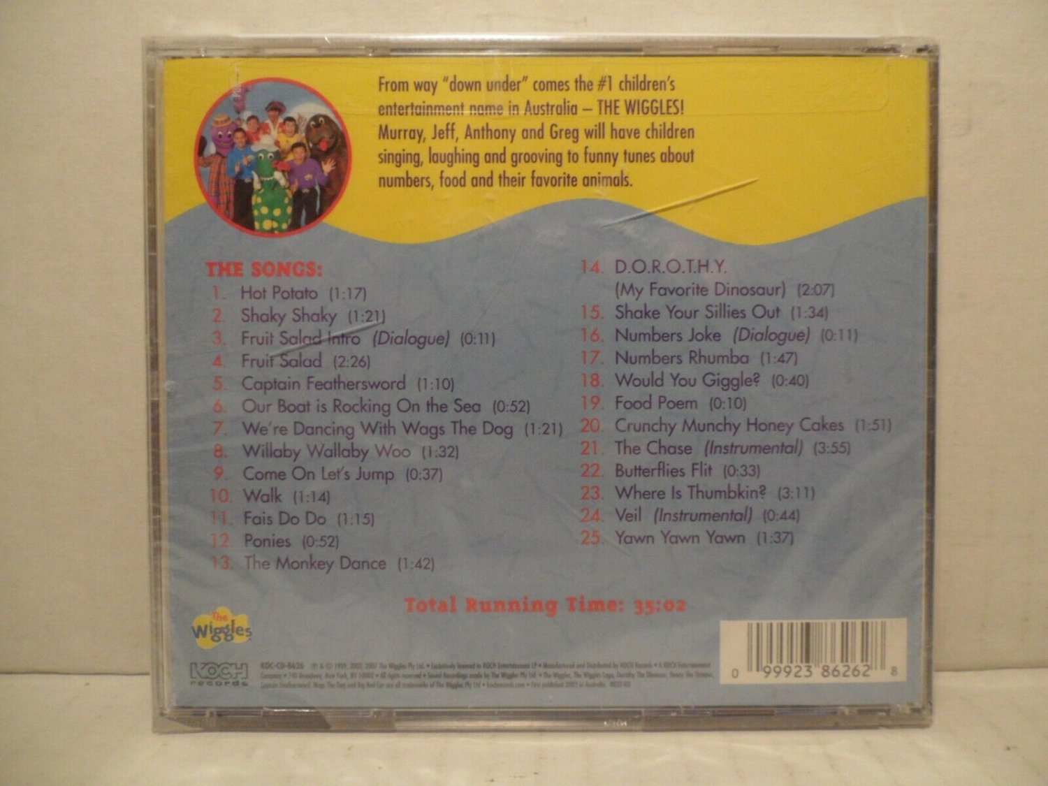 The Wiggles Yummy Yummy - Anthony, Greg, Murray & Jeff (2007 Cd)