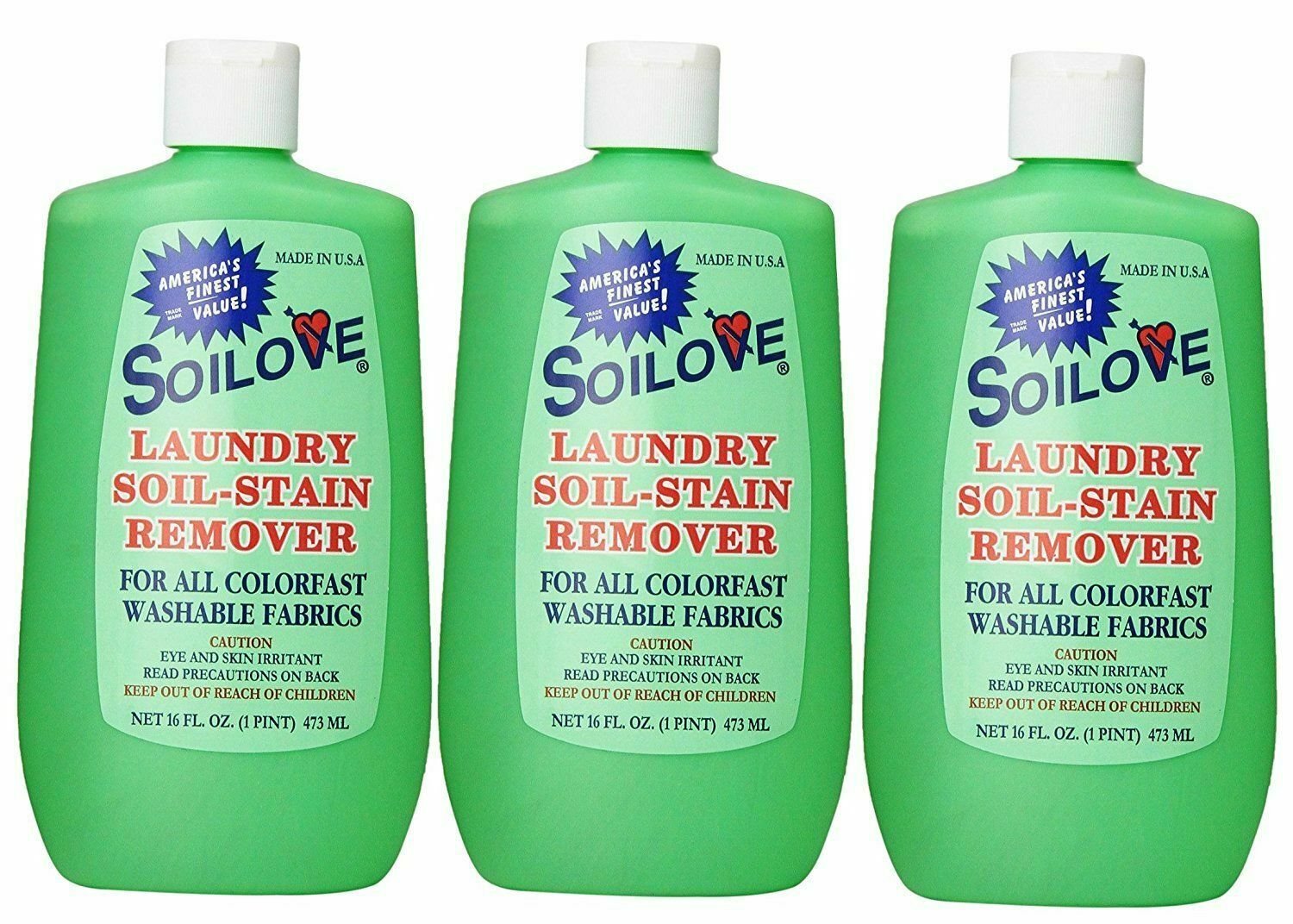 Soilove Laundry SoilStain Remover 16 OZ Fast Free Shipping Made in USA