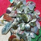 Moss agate cabochon 100 pcs