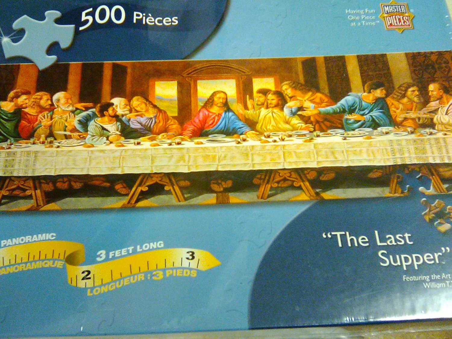 Last Supper Jigsaw Puzzle 500pc by Master Pieces 3 Feet Long