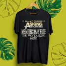 ASKING ALEXANDRIA ALL MY FRIENDS TOUR 2024.ASKING ALEXANDRIA TOUR.UNISEX FRONT BLACK TEE CS81