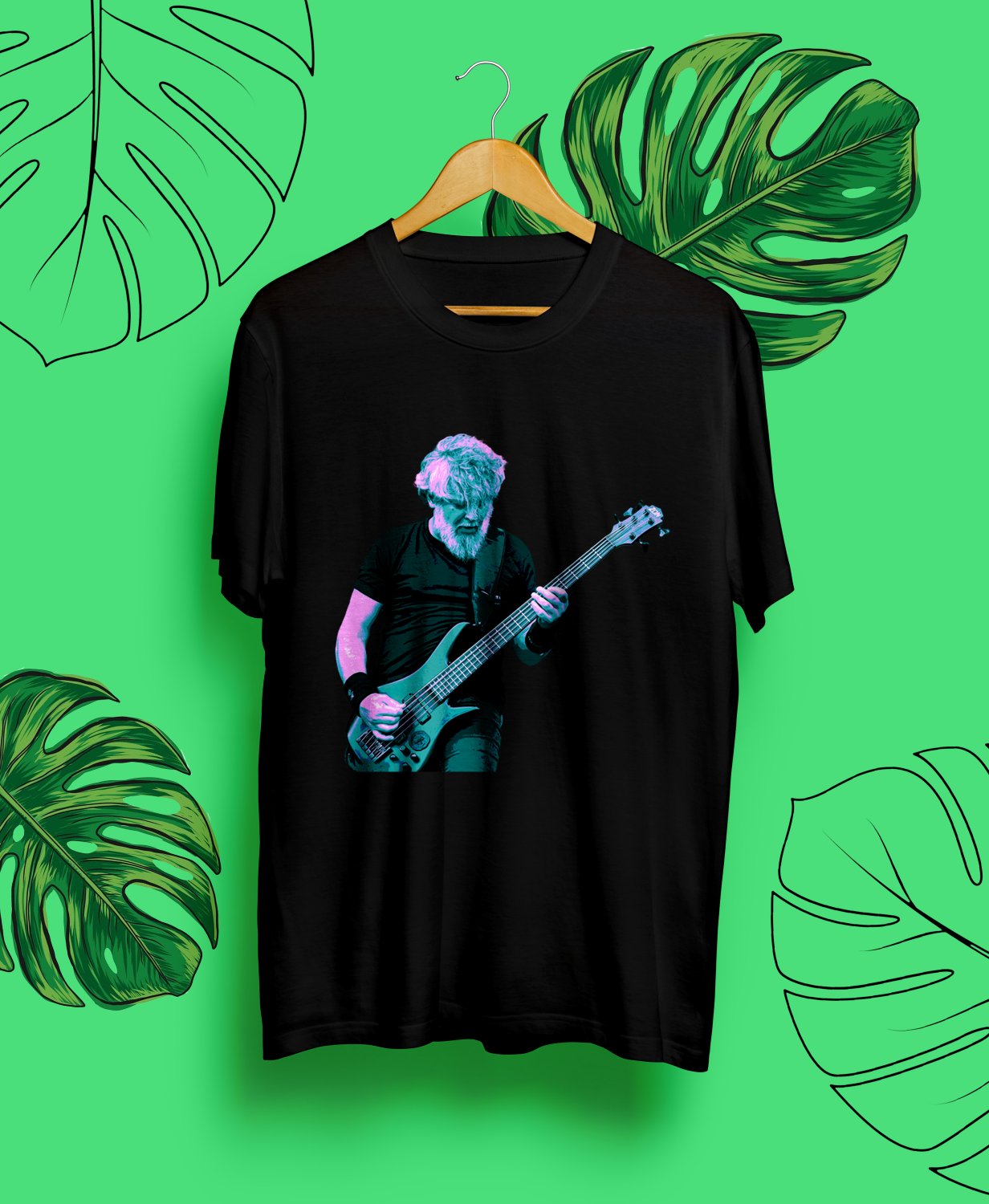 PAULO XISTO PINTO JUNIOR POPART.PAULO JR.SEPULTURA.UNISEX FRONT BLACK TEE CS81