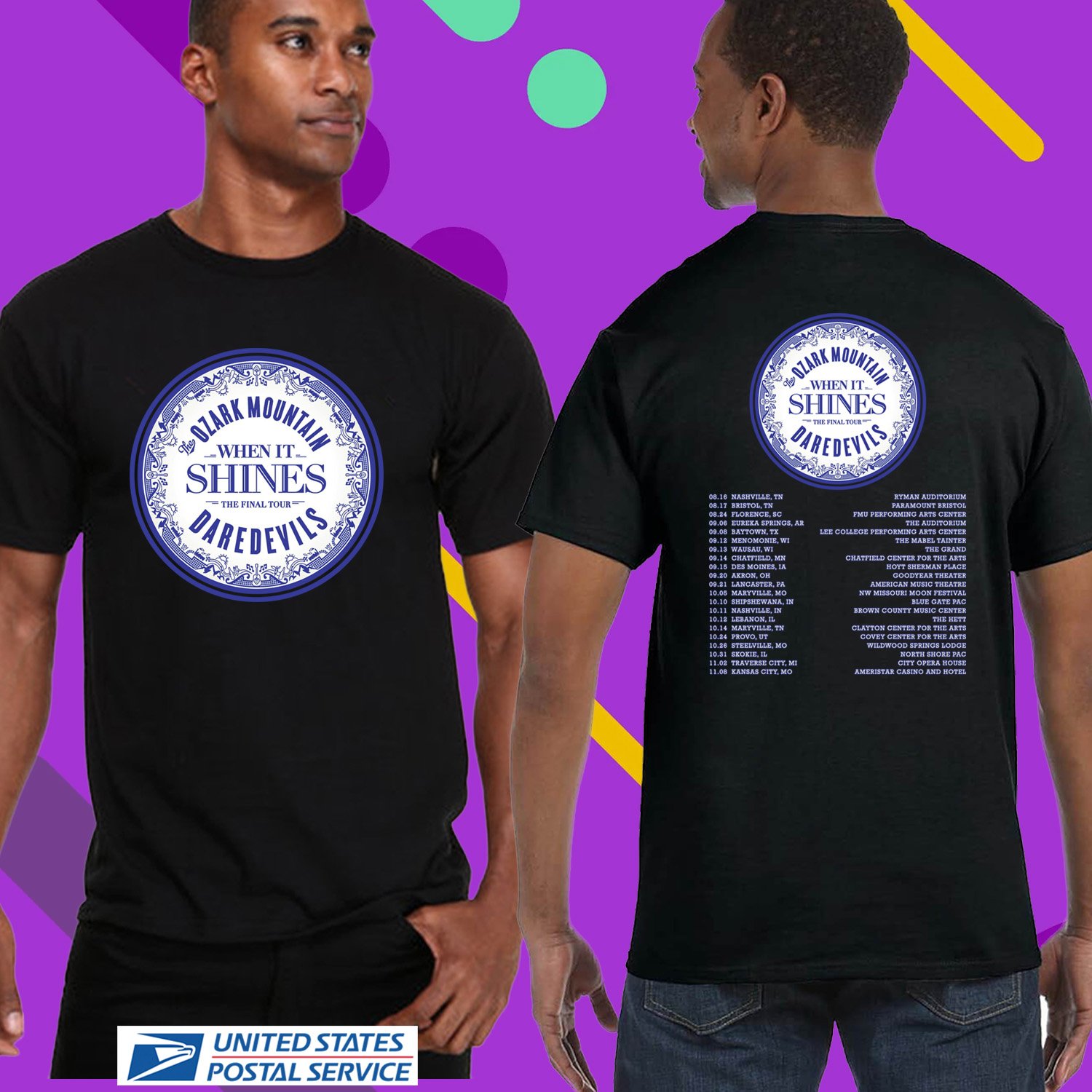 THE OZARK MOUNTAIN DAREDEVILS FINAL TOUR 2024. OZARK MOUNTAIN DAREDEVILS TOUR. UNISEX TEE CS81