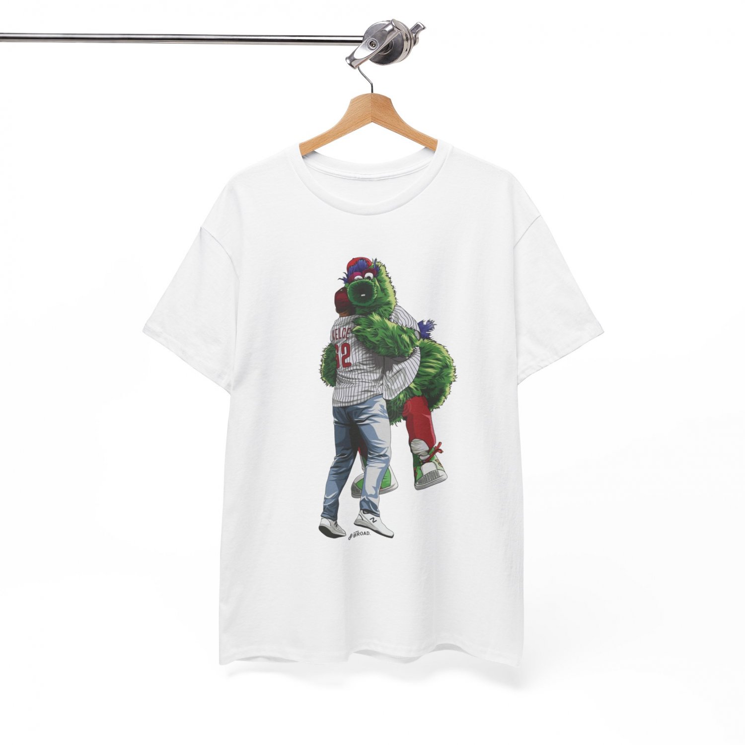 Jason Kelce Phanatic tshirt, Phillie Phanatic Kelce Unisex tshirt White