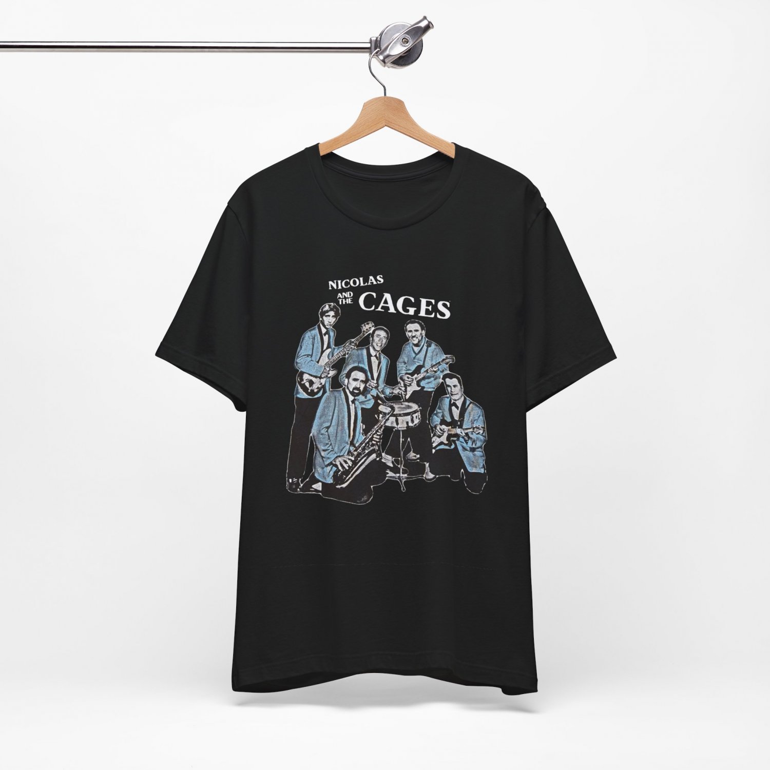 Nicolas Cage Band TShirt Nicolas and the Cages Black