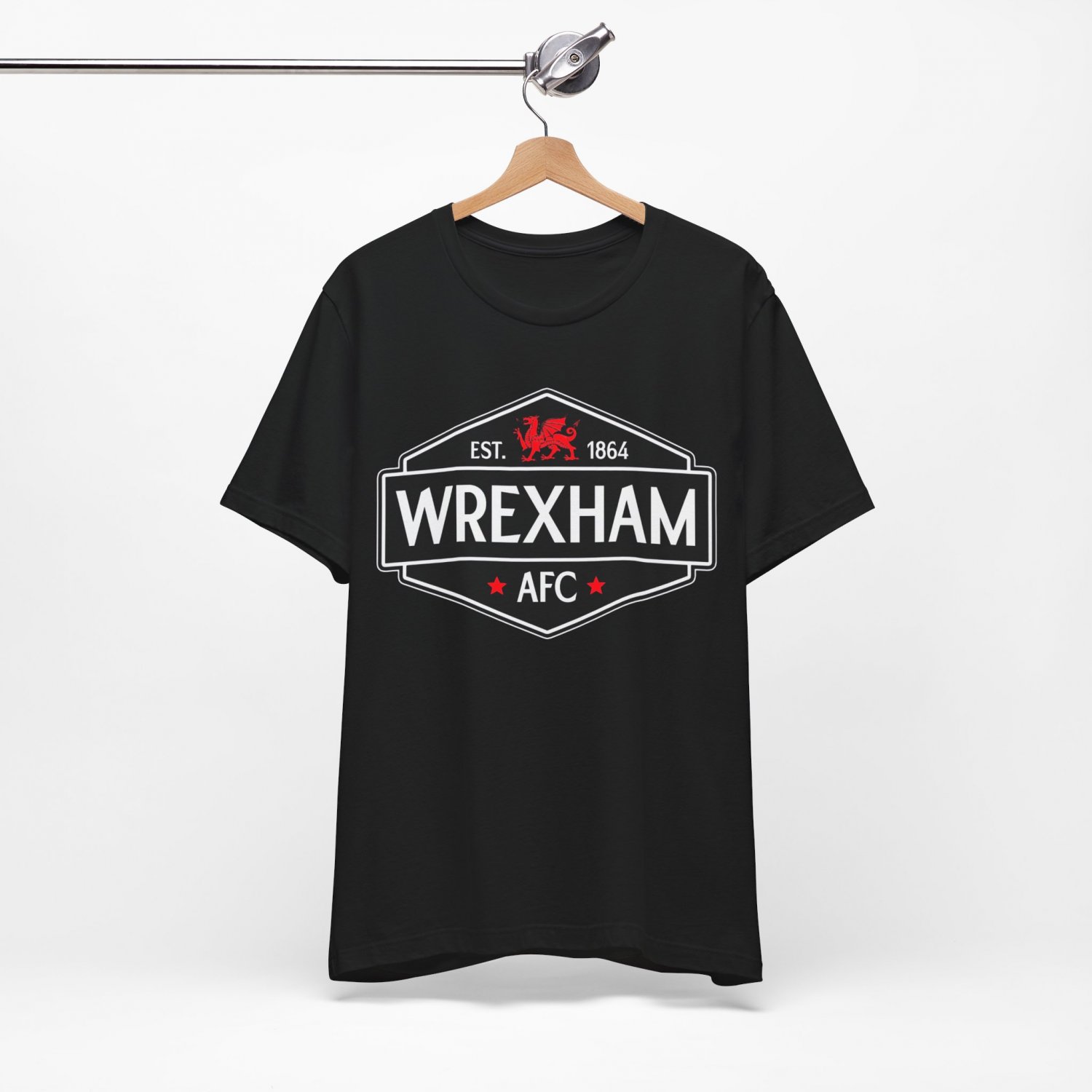 Wrexham Logo Tee - Available in Multiple Colors! Tshirt Black