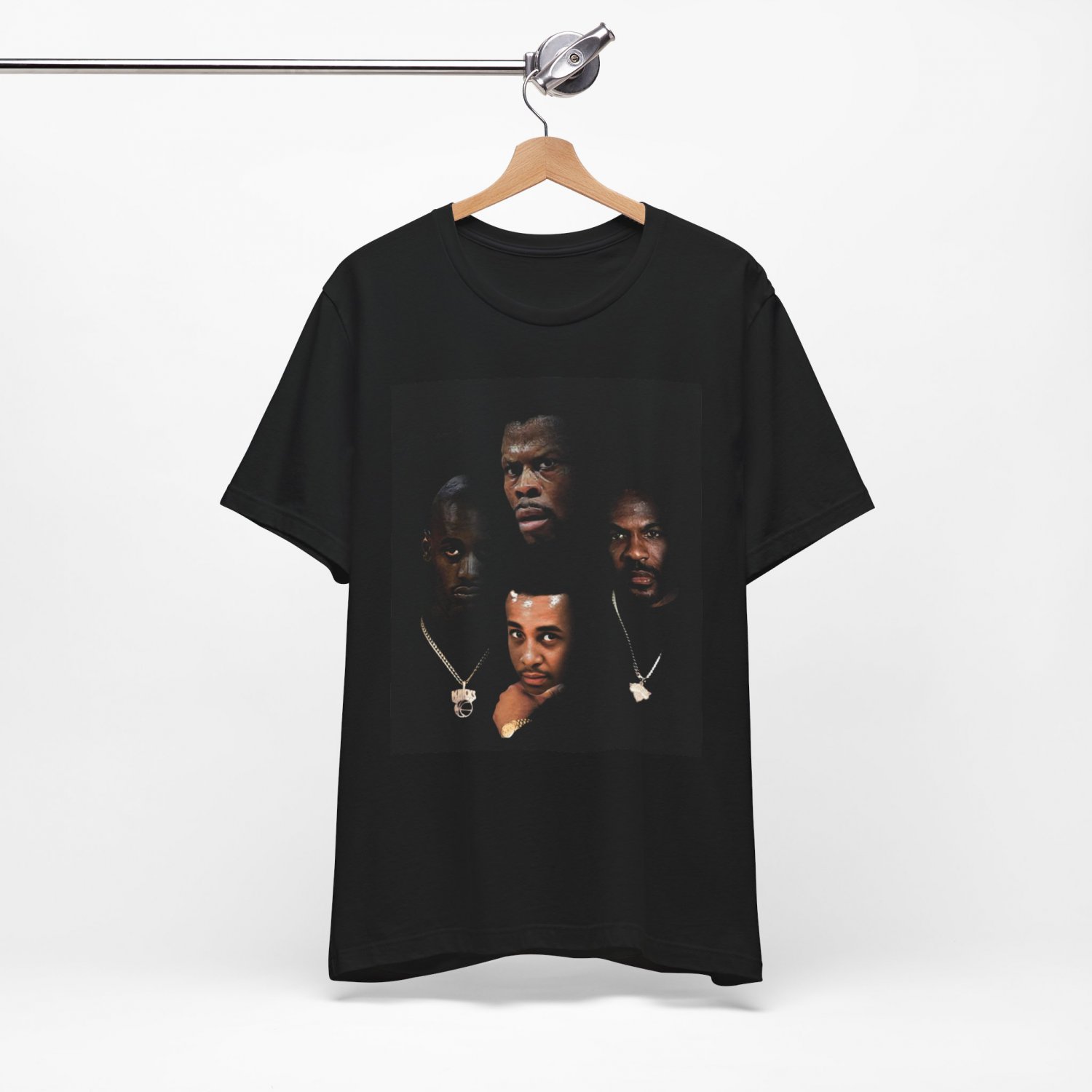New York Knicks 90s Death Row Records Style Playoffs Retro Basketball T-Shirt Black