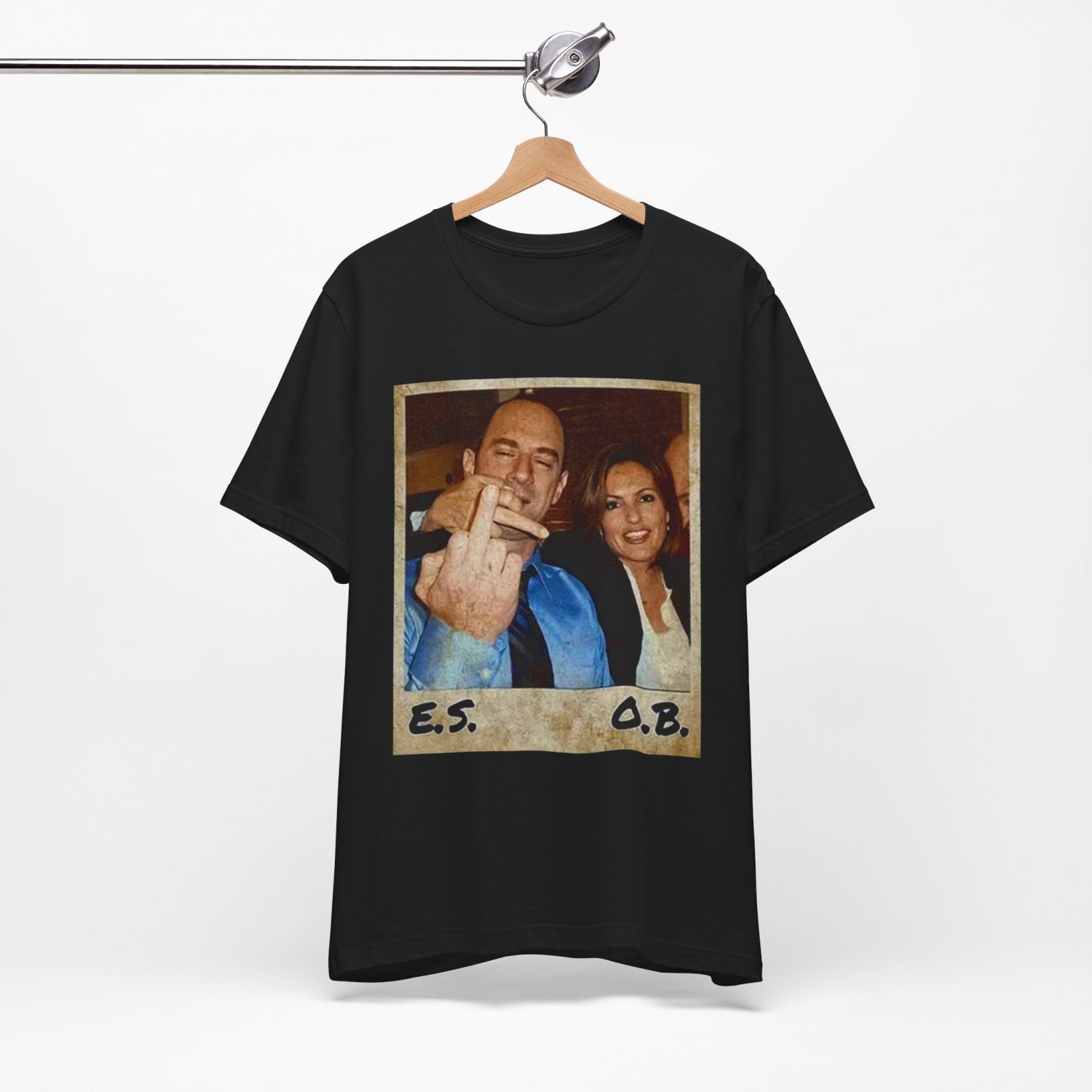 Retro Comfort Elliot Stabler And Olivia Benson Shirt, Elliot And Olivia Tshirt Black