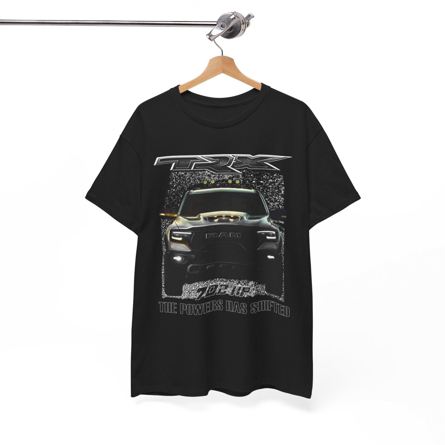 RAM TRX The Power Has Shifted American Muscle Unisex T-shirt Black