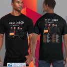 DISTURBED THE SICKNESS 25TH ANNIV NORTH AMERICAN TOUR 2025. DISTURBED. UNISEX BLACK TEE CS81