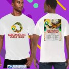 J.I.D GOD DOES LIKE EUROPE UK TOUR 2026. J.I.D. TWO SIDE TEE. UNISEX WHITE TEE CS81