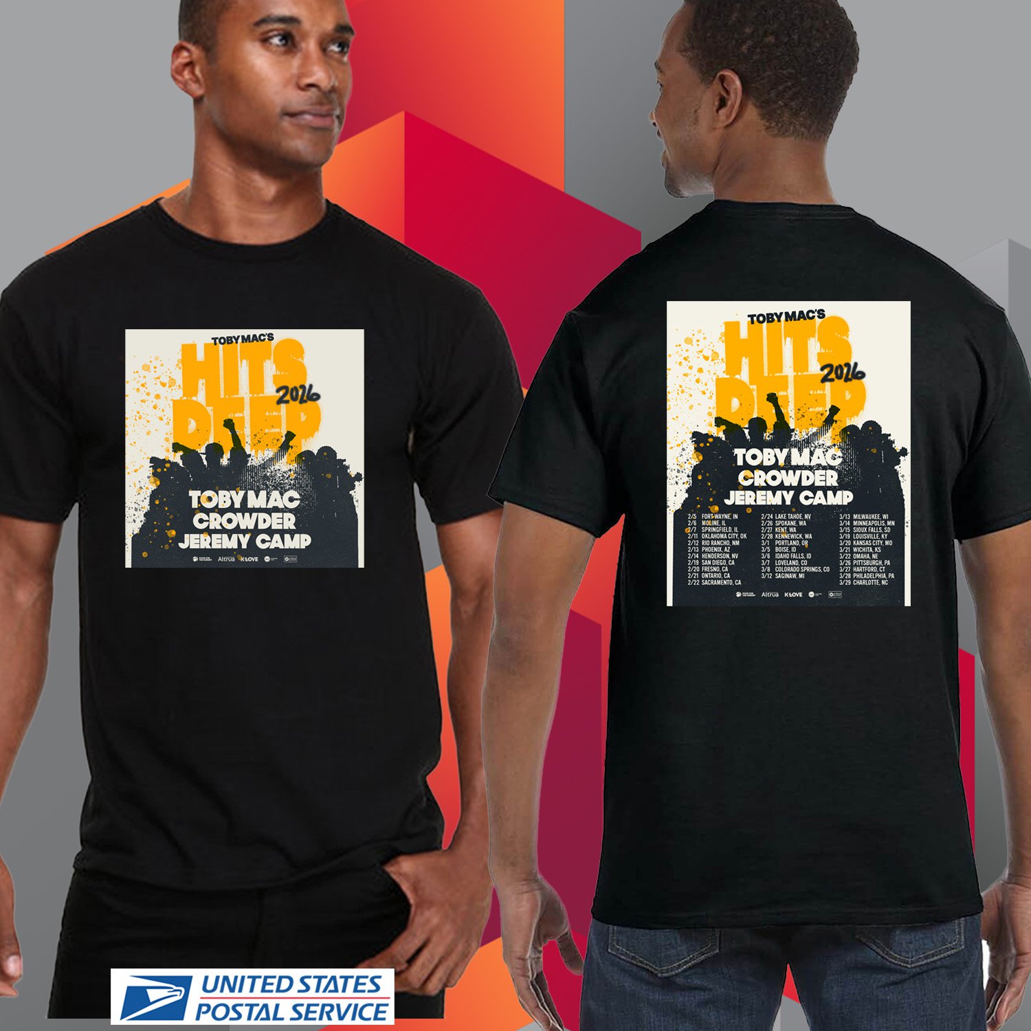 TOBY MAC HITS DEEP TOUR 2026. TOBY MAC. TWO SIDE TEE. UNISEX TEE CS81