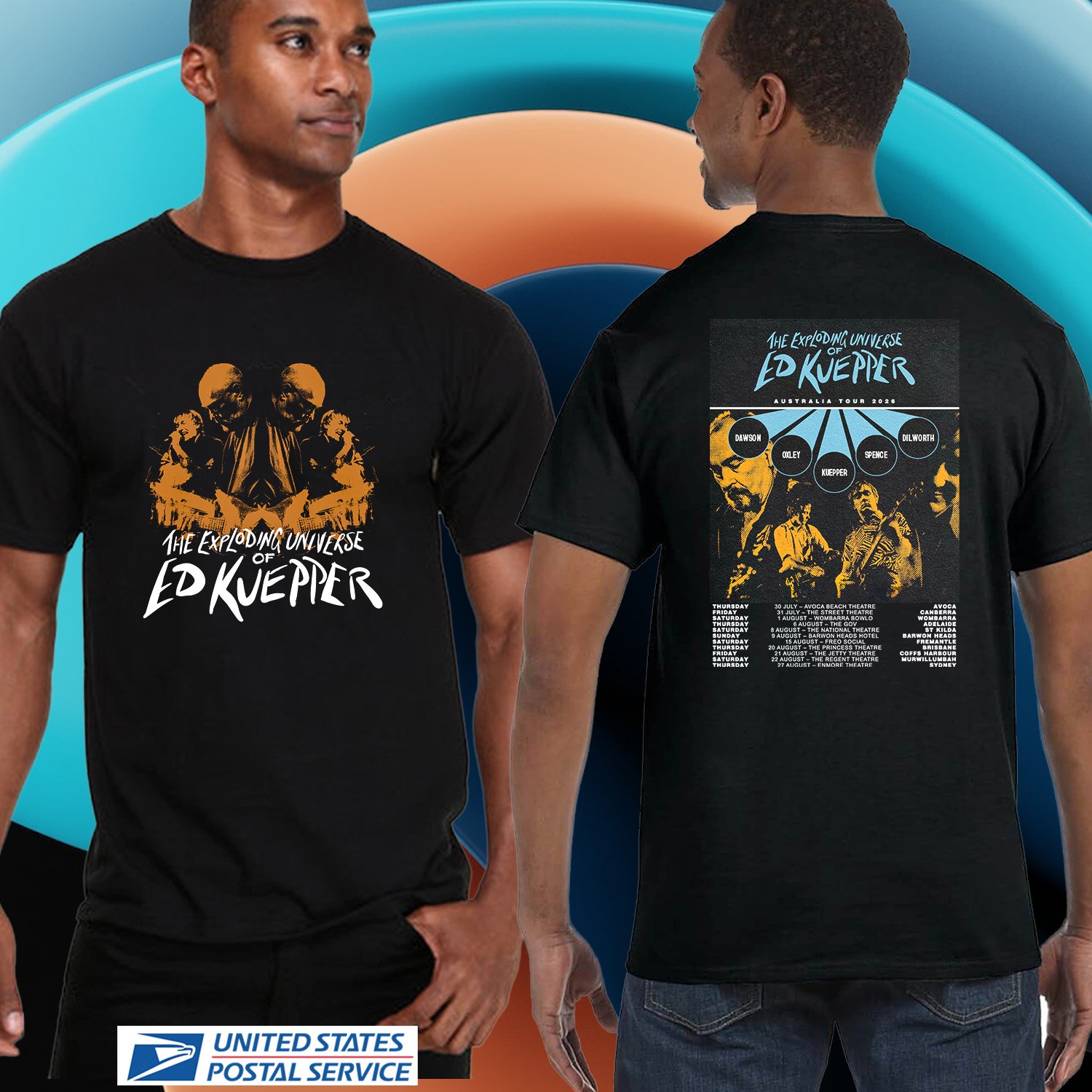 THE EXPLODING UNIVERSE OF ED KUEPPER AUSTRALIA TOUR 2026. ED KUEPPER. UNISEX TEE CS81