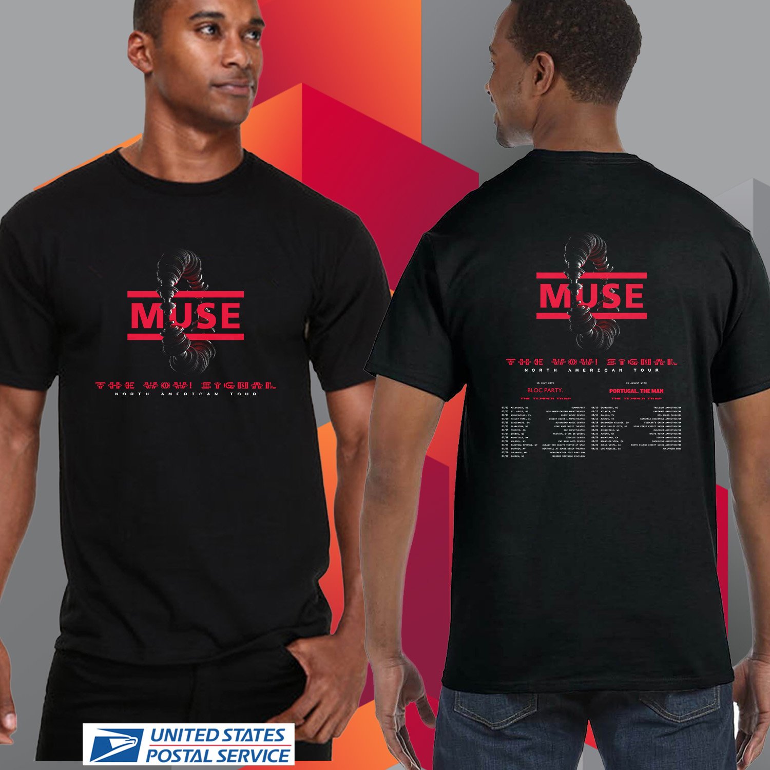 MUSE THE WOW! SIGNAL NORTH AMERICAN TOUR 2026. MUSE. UNISEX TEE CS81