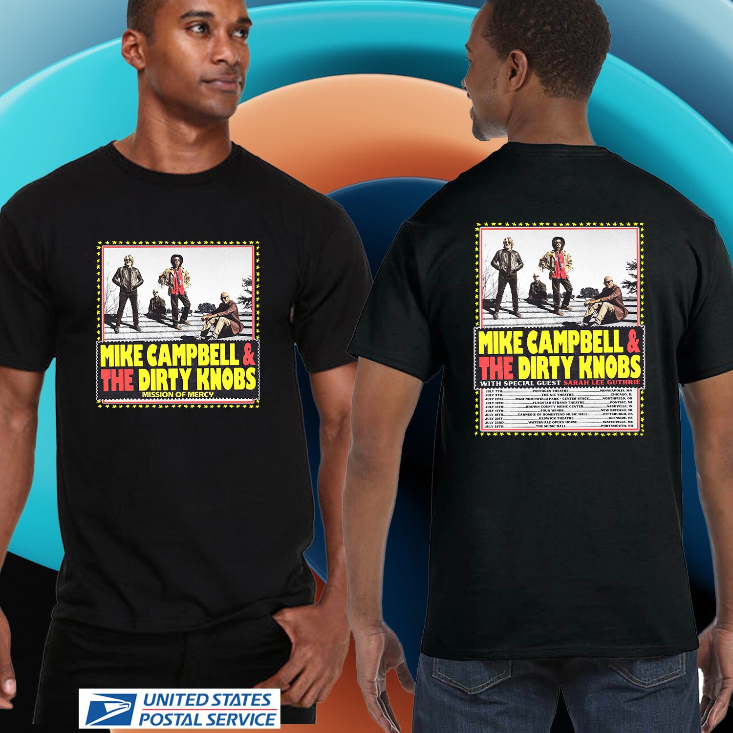 MIKE CAMPBELL & THE DIRTY KNOBS SUMMER TOUR 2026. MIKE CAMPBELL. UNISEX TEE CS81