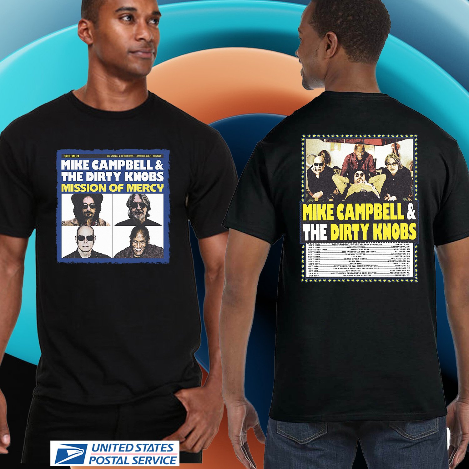 MIKE CAMPBELL & THE DIRTY KNOBS FALL TOUR 2026. MIKE CAMPBELL. UNISEX TEE CS81