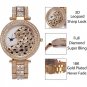 Miss Fox Women Quartz Watch Casual Ladies Crystal Diamond Leopard For Women