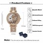 Miss Fox Women Quartz Watch Casual Ladies Crystal Diamond Leopard For Women