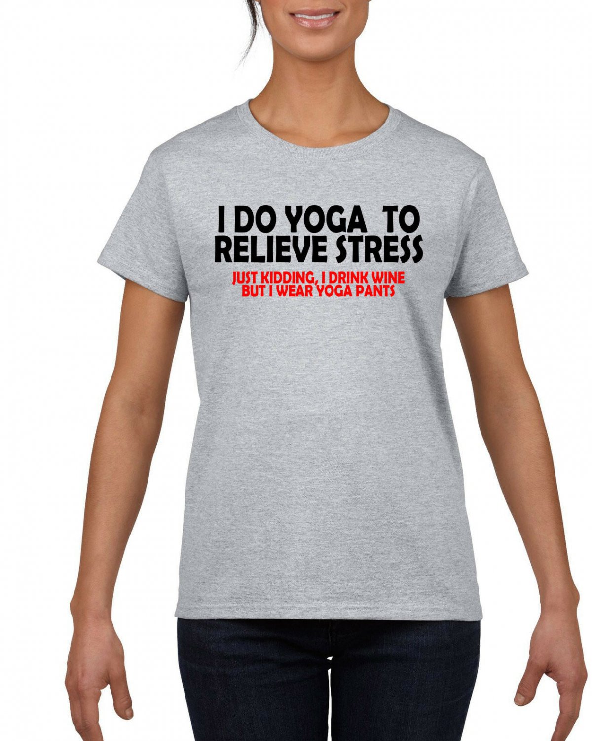 I Do Yoga To Relieve Stress, Funny Shirt, Unisex Tee, Gym Tank, Gift ...