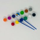 Acrylic Paint Set 13 colors for canvas, fabric, ceramic, wood, paper & crafts.