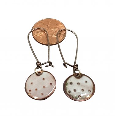 Little Dot Earrings - Pale Grey E7