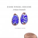 Enamel Pebble Components - White/Blue