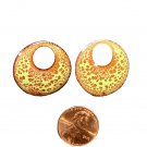 Enamel Hoop Components - Copper/Green