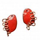 Enamel Pebbles Pair - Red C9