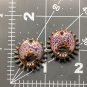 Enamel Wired Hoops Pair - Purple C11
