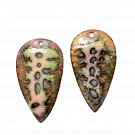 Enamel Shield Pair - Pink & Purple C13