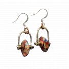 Simple Tapestry Earrings - Handmade Polymer Clay & Copper Earrings