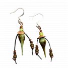 Yah's Garden Earrings - Artisan Made Lampwork Glass Dangle Earrings