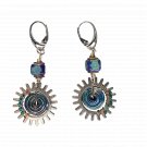 Firmament Lights Earrings - Artisan Lampwork & Ceramic Dangle Earrings