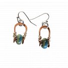 Drops of Life Earrings - Handmade Ceramic & Copper Minimalist Earrings