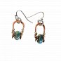 Drops of Life Earrings - Handmade Ceramic & Copper Minimalist Earrings