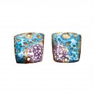 Square Torch-Fired Copper Enamel Components – Artisan Earring or Pendant Blanks