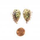 Wired Teardrop Torch-Fired Copper Enamel Components – Artisan Earring Blanks | DianeRingelDesigns
