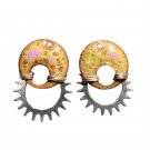 Wired Hoop Torch-Fired Copper Enamel Components – Artisan Earring Blanks | DianeRingelDesigns