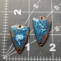Triangle Torch-Fired Copper Enamel Components &acirc;�� Artisan Earring Blanks | DianeRingelDesigns