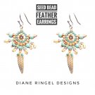 Seed Bead Feather Earring Kit & Instructions
