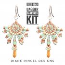 Seed Bead Dagger Earring Kit & Instructions