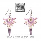 Seed Bead Feather Earring Kit & Instructions