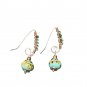 River Song - Artisan Made Lampwork Spiral  Earrings