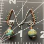 River Song - Artisan Made Lampwork Spiral  Earrings